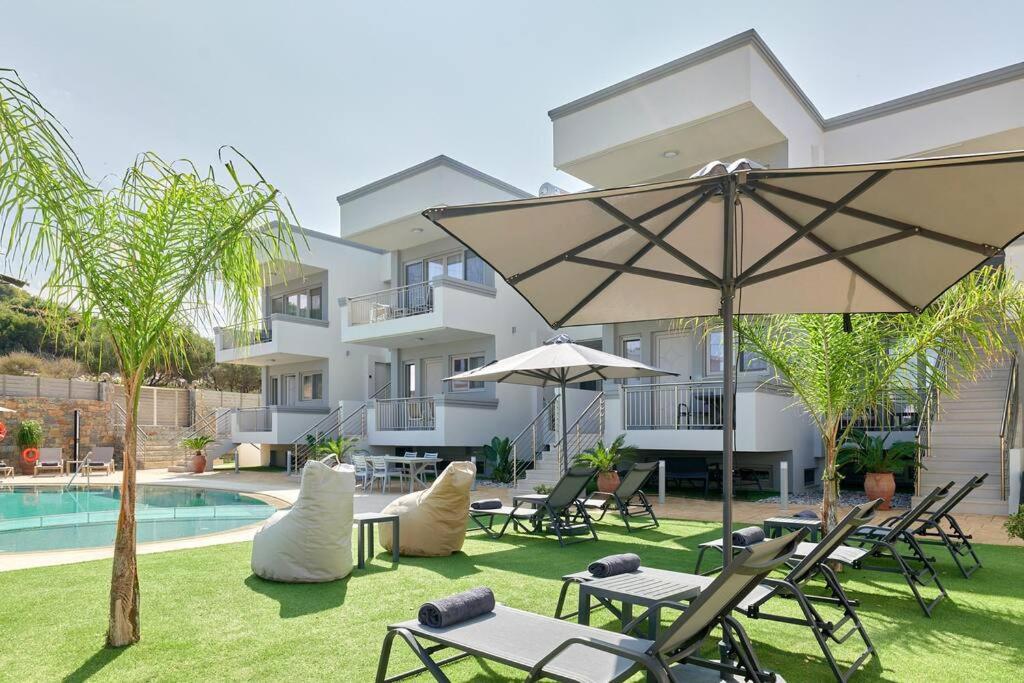 Superior Family Apartment W/Pool Dining Area Stavromenos Luaran gambar